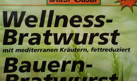 Wellness-Bratwurst, 5 Stück nur Euro 2,75!!!