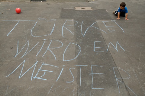 Straßenmalerei: Türkei wird EM Meister